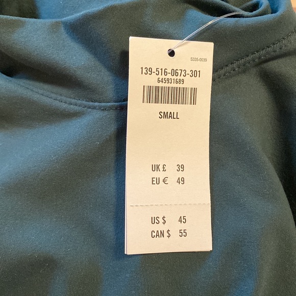 Abercrombie & Fitch green mock neck bodysuit - Picture 4 of 4